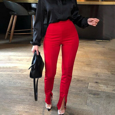 

Women Office Ladies Business Pants Slim Fit Casual Work Skinny Pencil Straight