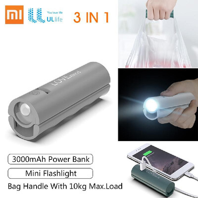 

Xiaomi UL Life Power Bank 3000mAh Mobile Power Portable Flashlight USB Charging Outdoor Home Mini LED Light