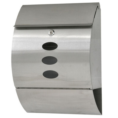 

Ktaxon Arcuation Stainless Steel Wall Mount Mailbox for House Home Residential Modern DecorativeLocking Post Office Letter