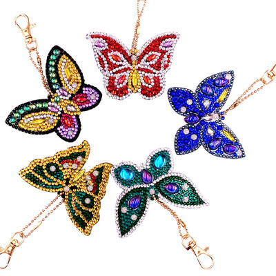 

Siaonvr DIY Special Shape Full Diamond Diamond Pattern Key Ring Set Diamond Embroidery