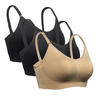 

iLoveSIA Nursing Bra Breathable Anti-Hit Hammer Full Cup No Trace Breastfeeding Bra-3P-70465637