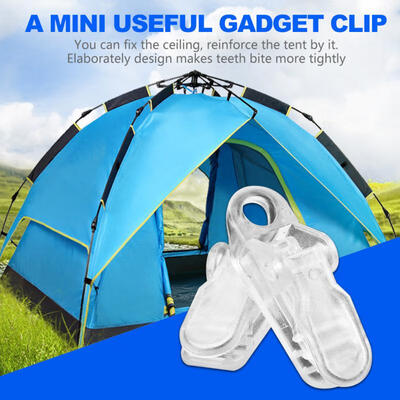 

Greensen 20 PcsPack Tents Clip Hook Awning Wind Rope Clamp Tent Pull Point for Outdoor Camping