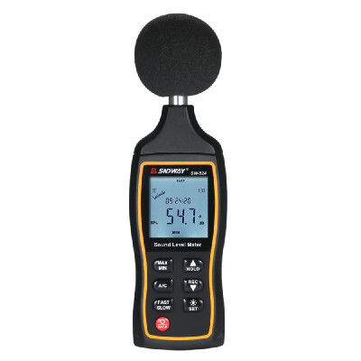 

SNDWAY LCD Digital Sound Level Meter Digital Noisemeter Noise Volume Measuring Instrument Decibel Monitoring Tester 30-130dB Data