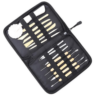 

Greensen 15PCS Pottery Clay Sculpture Sculpting Carving Modelling Ceramic Hobby Tools