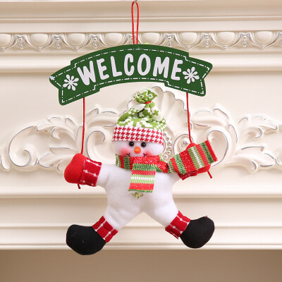 

〖Follure〗Door Hanging Pendants Xmas Christmas Santa Claus Pattern Home Creative Gift