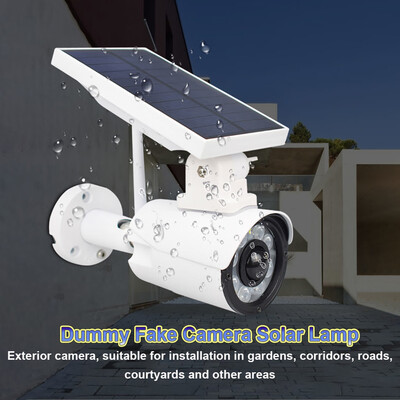 

〖Follure〗Ourdoor Fake Dummy Camera Video Home Security Solar Battery Light Waterproof