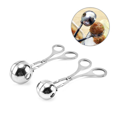 

Gobestart 2 PCS None-Stick Meat Ballers Stainless Steel Meat Baller Tongs