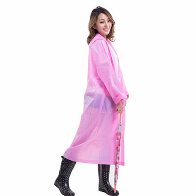 

Reusable Portable Raincoats for Adults EVA Travel Camping Walking Rain Jackets Breathable Rainwear with Hood Sleeves