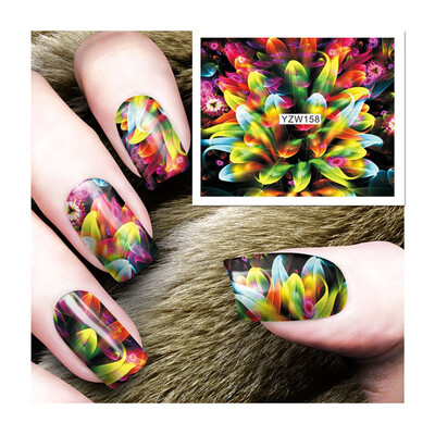 

〖Follure〗Water Decals Nail Art Transfer Stickers Big Sheet Manicure Decoration