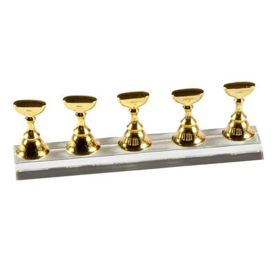 

Magnetic Nail Holder Practice Display Stand Acrylic Crystal Showing Shelf