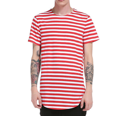 

Men\s Striped Short Sleeved T-Shirt