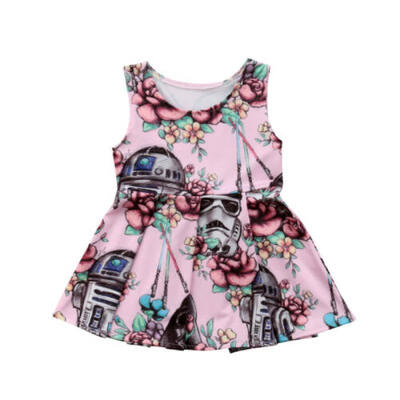 

Newborn Baby Girl Princess Cute Star Wars Dress Summer Sundress Clothes