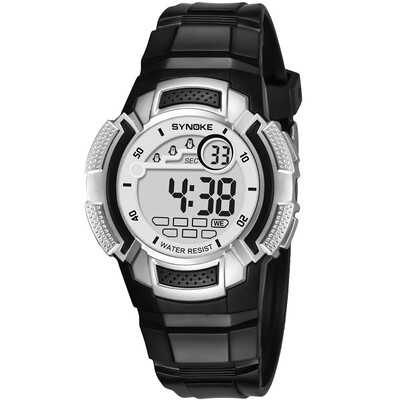 

SYNOKE Sport Children Wrist Watches LED Digital Stopwatch Alarm Luminous Water Resistant Girl Boy Watch