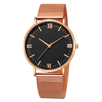 

Gobestart Fashion Mens Women Sport Stainless Steel Case Band Quartz Analog Wrist Watch