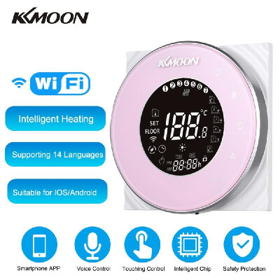 

KKmoon Digital Water Heating Thermostat with WiFi Connection & Voice Control Energy Saving AC 95-250V 5A Touchscreen LCD Display R