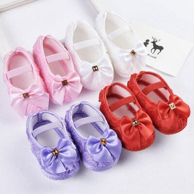 

Newborn-18M Infants Baby Girl Soft Crib Shoes Moccasin Prewalker Sole Shoes HOT