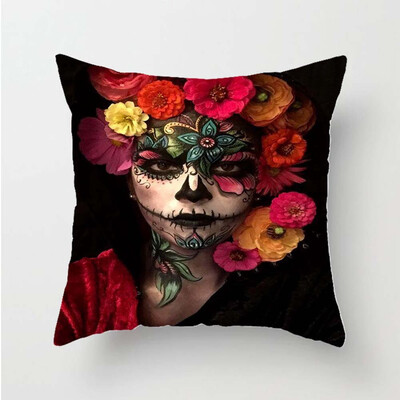 

Halloween Flax Pillowcase Throw Cushion Cover Gift Sofa Home Decoration New