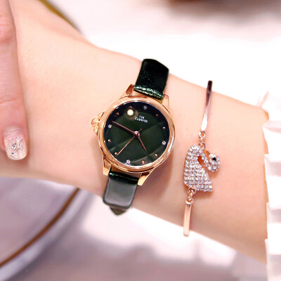 

Womens watch 2019 fashion small dial rhinestone net red watch female ins wind Sen vibrating the same student temperament