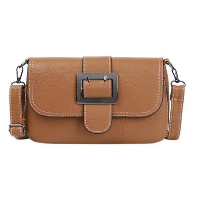 

Simple Solid Color Shoulder Handbags Women PU Leather Casual Messenger Bags