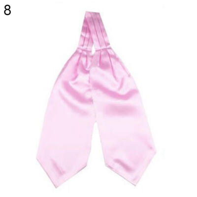 

Adjustable Plain Silky Self Tied Necktie Cravat Men Bow Tie Party Suit Accessory