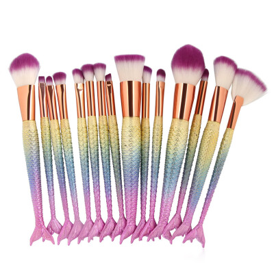 

〖Follure〗15PCS Make Up Foundation Eyebrow Eyeliner Blush Cosmetic Concealer Brushes