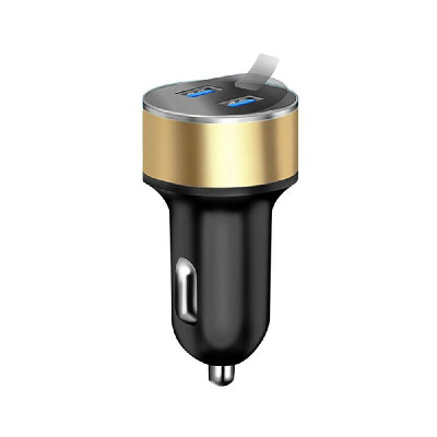 

31A Dual USB Car Charger 2 Port LCD Display 12-24V Cigarette Lighters Socket Silvery