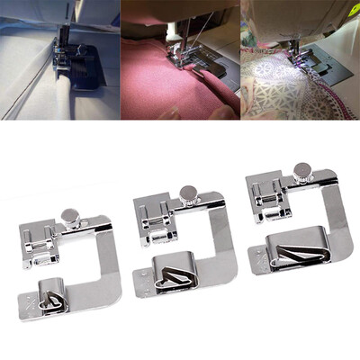 

Siaonvr 3PcsSet Domestic Sewing Machine Foot Presser Rolled Hem Feet For Brother Singer