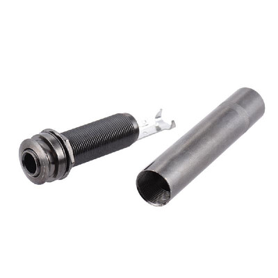 

Acoustic Electric Guitar 635mm 14 Inch Mono Output End Pin Endpin Jack Socket Plug with 65mm Rear Cover Copper Material