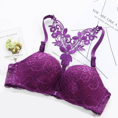 

〖Follure〗Women Front Buckle Non-steel Bra Sexy Collection Lace Adjustable Underwear