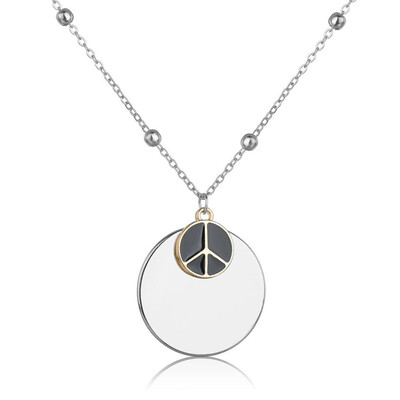 

Simple Ladies Round Pendant Necklace OL Style High Quality European And American Personality Charm Wedding Party Fashion Jewelry