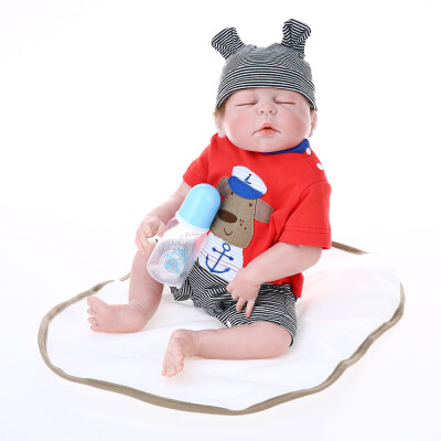 

New Fastion Simulation Dolls Reborn Doll Baby Toy Silicone Baby Housekeepingtraining Toys Handmade Soft Body Cute Gift