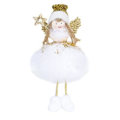 

Toponeto Decoration Desktop Christmas New Year Cute Angel Dolls Home Party DecorationTB