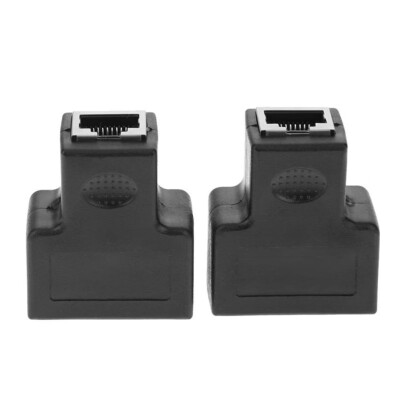 

2pcs 1 to 2 Dual Female Port RJ45 Connector CAT6 LAN Ethernet Sockt Network Connections Converter Splitter