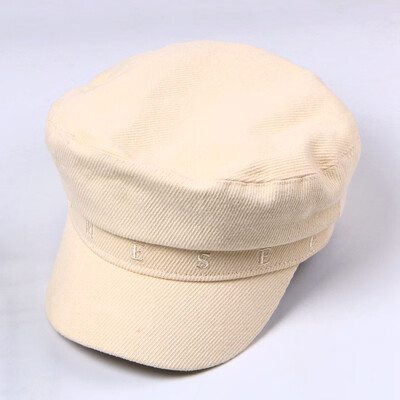 

New spring new corduroy hat womens casual 100-lap artists hat fashionable England style style cap