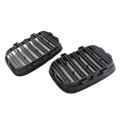 

1 Pair 5113812223751138122238 Gloss Black Double Line Car Grilles Replaement for BMW E36 92-96