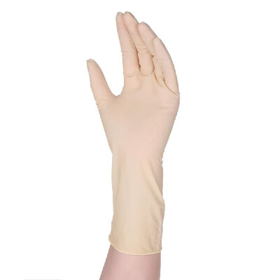 

Carevas100PCS Disposal Latex Gloves Powder Free Medical Exam Gloves SML Size Food Industry Electronic Gloves Grade AA