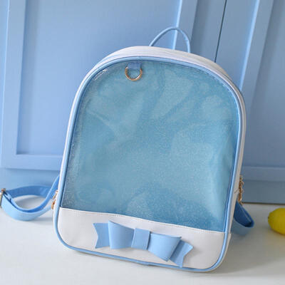 

Middle School Student Large Capacity Backpack Transparent Pvc Pink Student Backpack