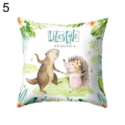 

Rabbit Elephant Square Throw Pillow Case Cushion Protector Cover Bedding Article