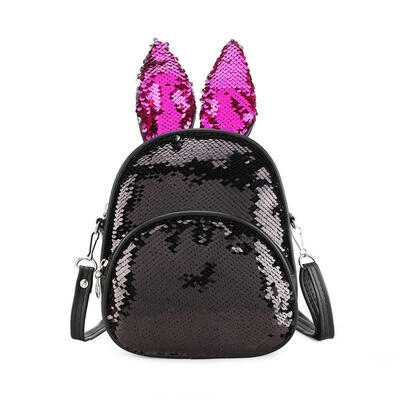 

Cute Sequin Rabbit Ear Shoulder Handbags Backpacks Kids Girls Crossbody Bag