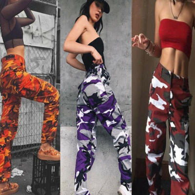 

Women Military Army Combat Camouflage Jeans Camo Cargo Trousers Casual Pants