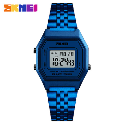 

SKMEI 1345 Men Fashion Casual Sports Wristwatch Analog Digital Watch 3ATM Water Resistant Stainless Steel Strap Backlight Multifun