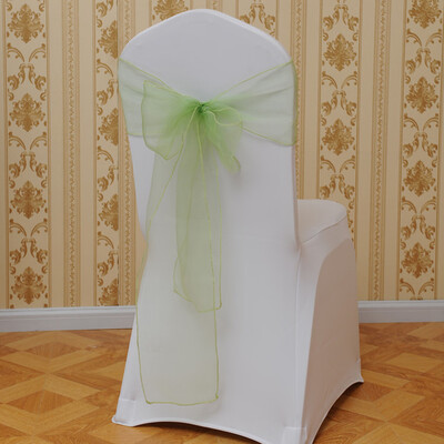

Gobestart 10PCS Hotel Banquet Solid Color Flower Chair Back Band Covers Wedding Party Decoration