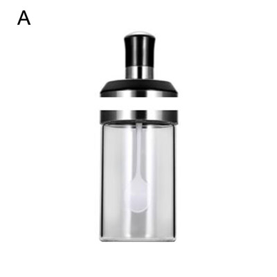 

250ml Integrated Spice Bottles Oil Brush Honey Bar Lid Seal Seasoning Spoon Jars