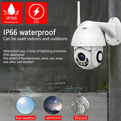 

Outdoor Wireless 1080P 2MP PTZ WIFI IP IR Camera Night Vision Home Security