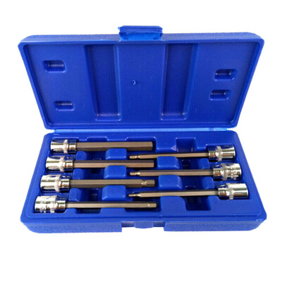 

〖Follure〗Hex Socket Set 7pcs Extra Long Reach 38 Drive Allen Key Bits Screwdriver