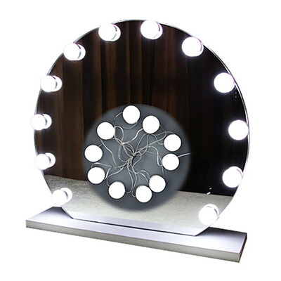 

UpperX Vanity Lighted Makeup Mirror Light Kit 10 LED Bathroom Vanity Light Bulb Fixture Strip Set for Makeup Foundation Lights