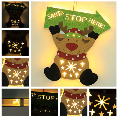 

〖Follure〗Newlest Cartoon Elk Old Man LED Gift Xmas Holiday Party Wedding Decoration