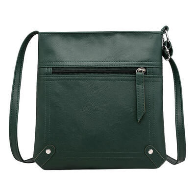 

Solid Color Shoulder Messenger Handbags Women Leather Casual Crossbody Bags