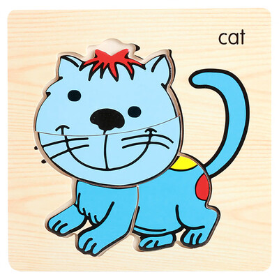 

Gotoamei Wooden Lovely Puzzle Educational Developmental Baby Kids Training Toy Gift