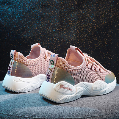 

White shoes women 2019 summer sneakers Korean version of thick bottom net red new tide shoes casual Joker white shoes shoes